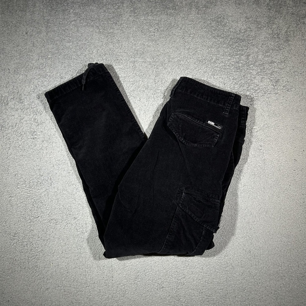 DGK Black Corduroy Cargo Pants w/ Side Cargo Pockets Men's Size 32 #2994